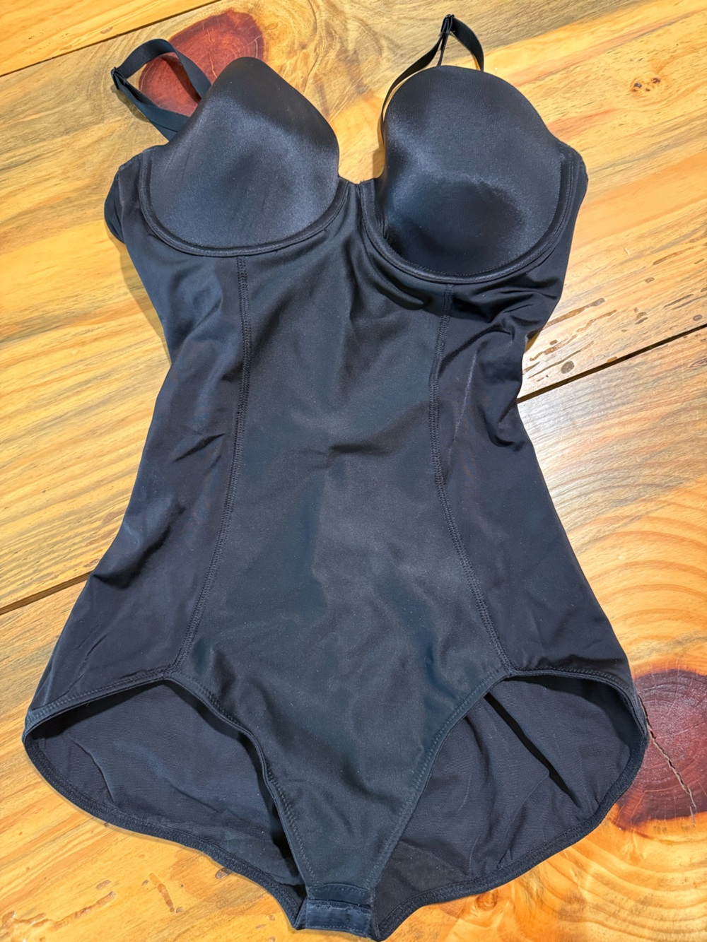 SPANX Boostie YAY Black Shapewear Bodysuit, Medium